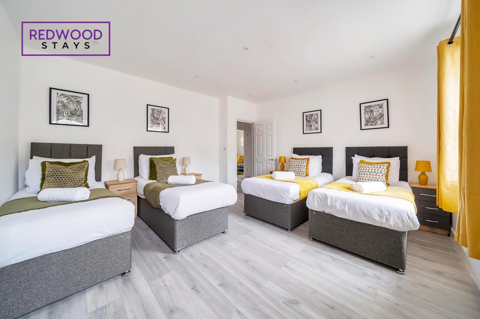 Brand New, 2 Bed 1 Bath, Modern Town Center Apartment, Free Wifi & Netflix By Redwood Stays Алдерсхот Экстерьер фото